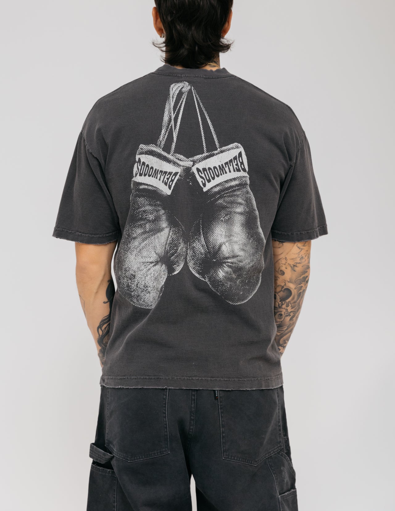 Vintage Black Boxing Gloves Tee