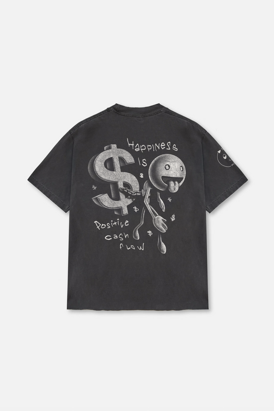 Happiness Tee - Vintage Black