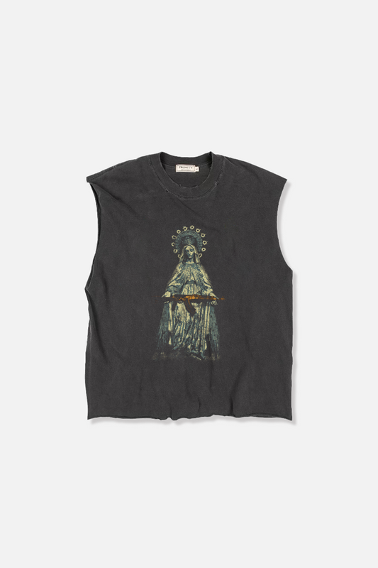 Mary Sleeveless Tee - Vintage Black