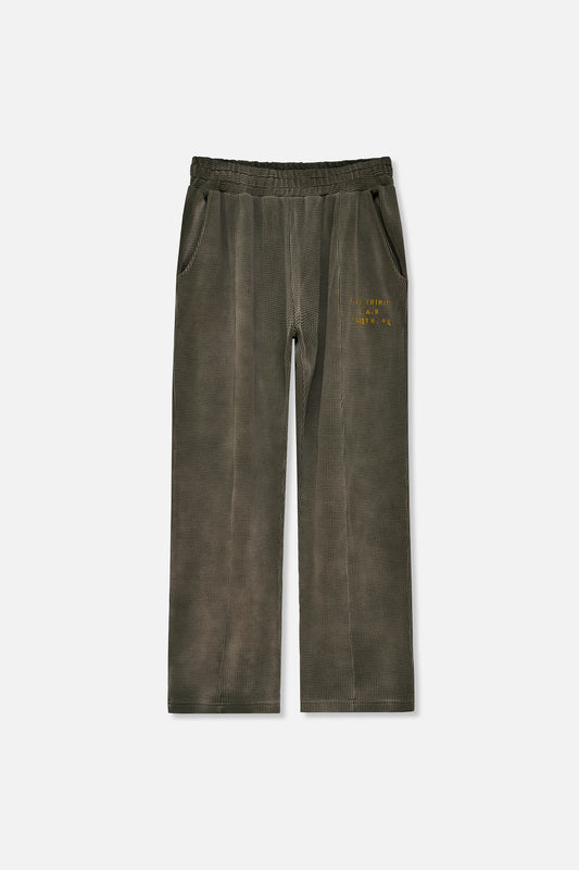 Heavyweight Waffle Sweatpants - Military Green