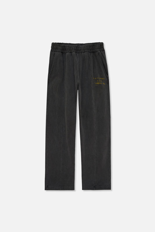 Heavyweight Waffle Sweatpants - Vintage Black