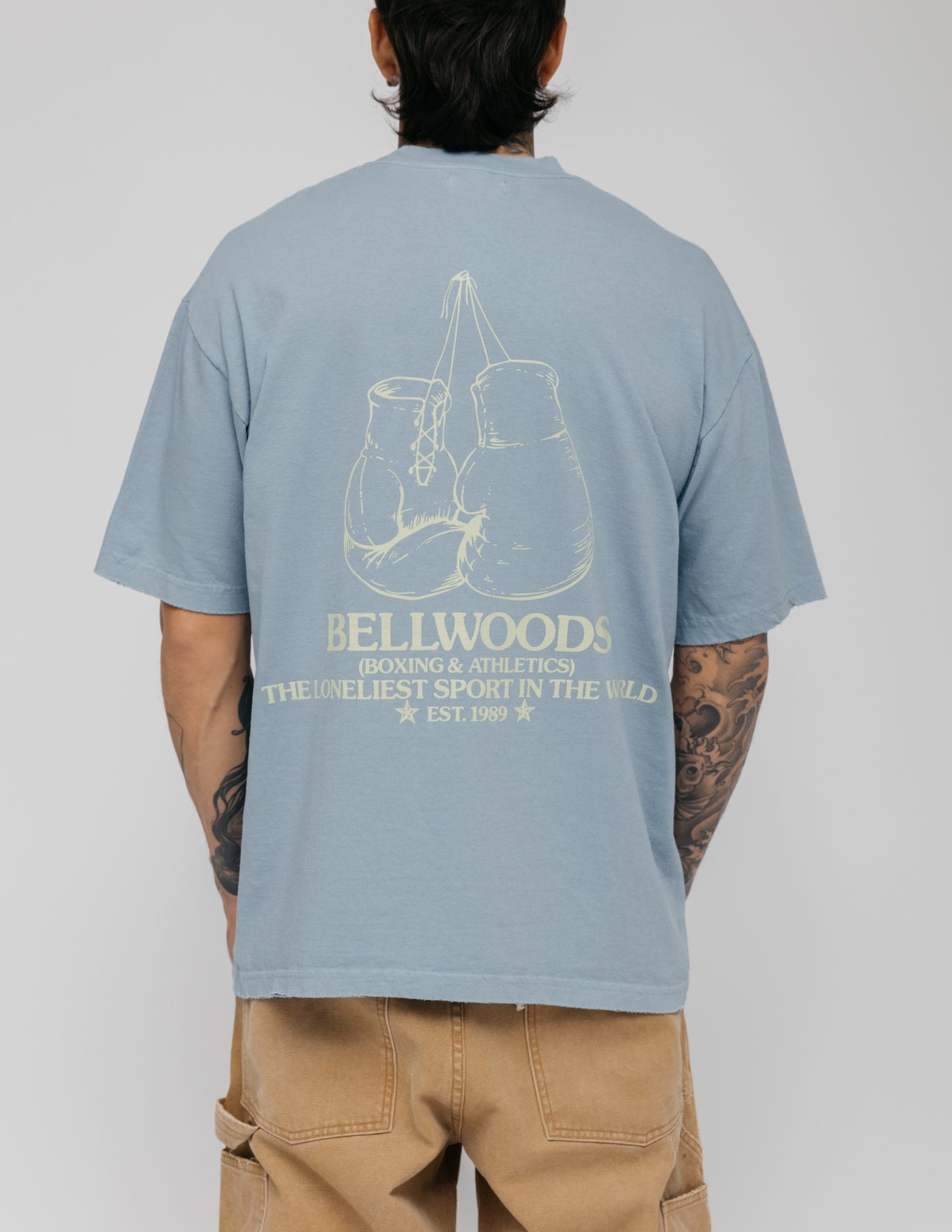 Bellwoods Boxing Vintage Maya Blue Tee