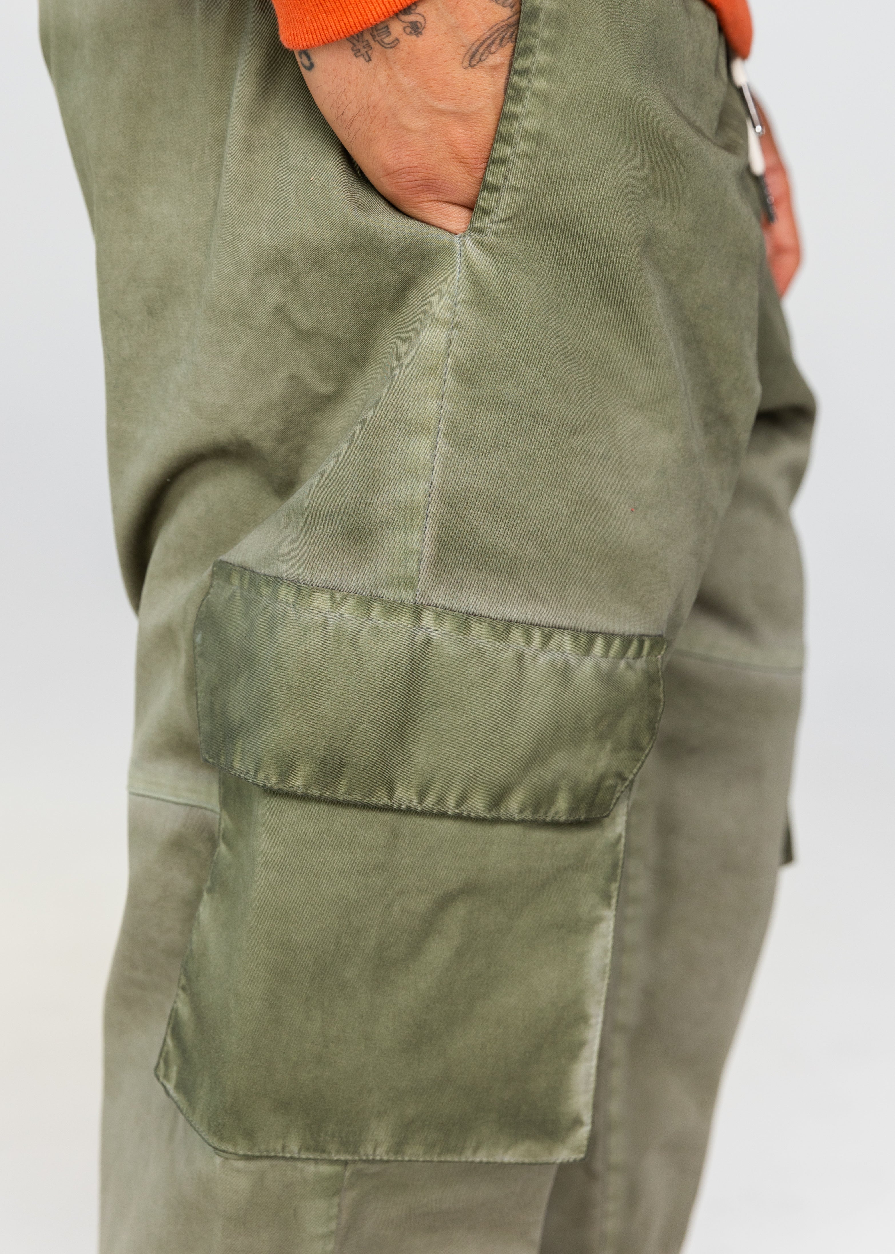 Olive Cargo Pants - TRINITY