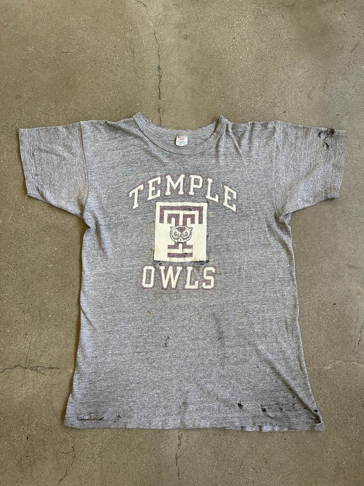 Temple Tee - Ash Grey - Large (fits like Medium)