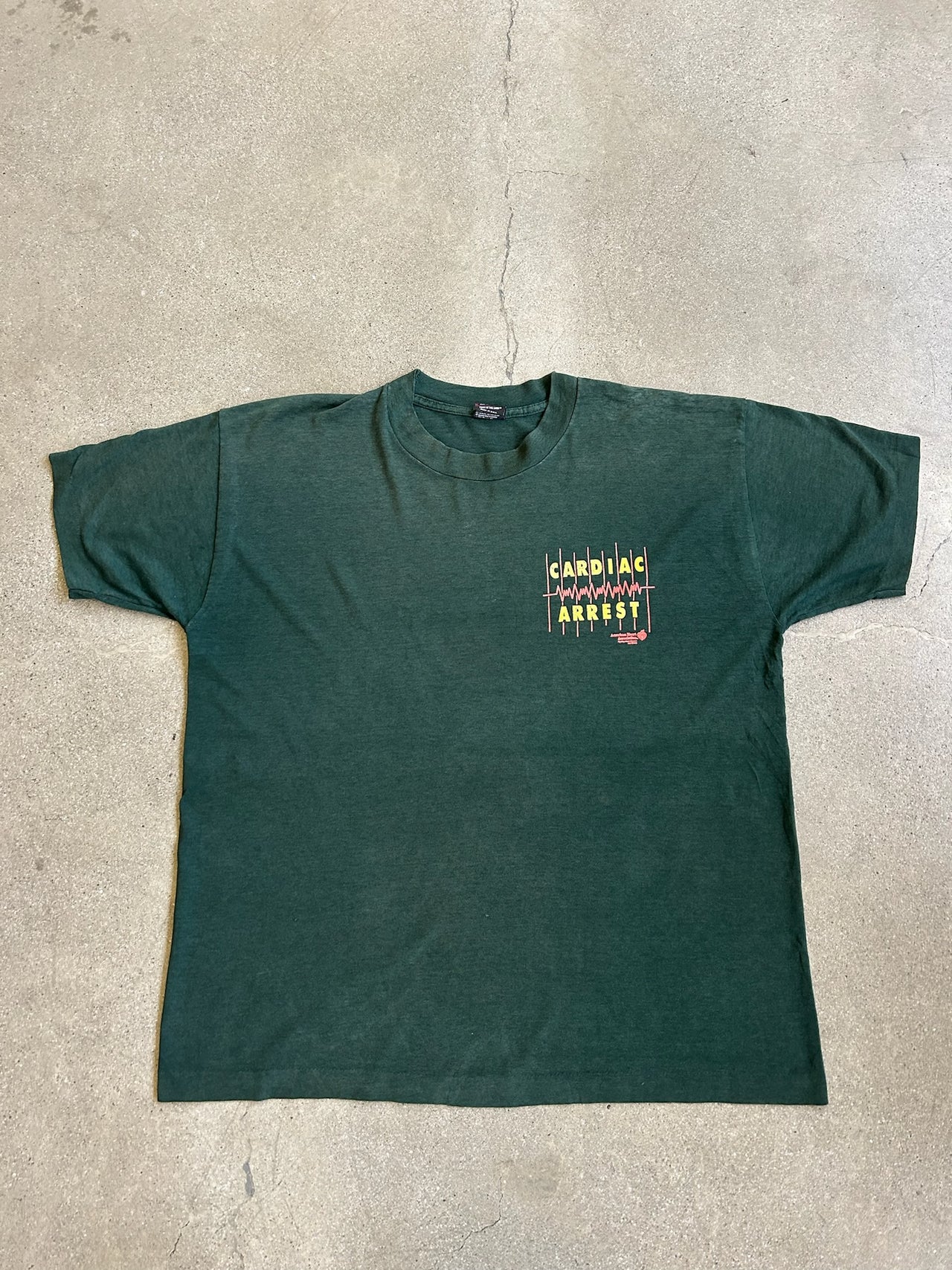 Cardiac Arrest Tee - Green - XL