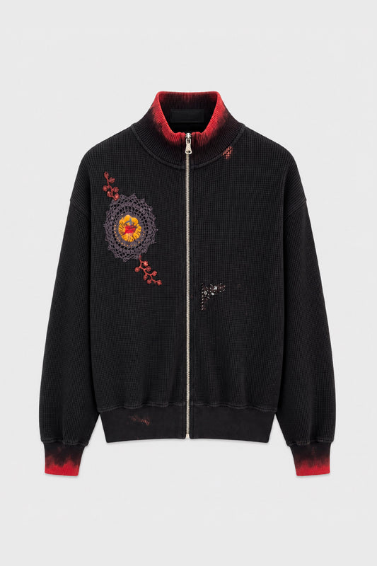 Waffle Zip Up Track Jacket x Bentgable Black 11 OF 13 - M