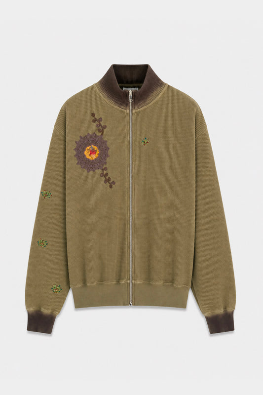 Waffle Zip Up Track Jacket x Bentgable Army Green 13 OF 13 - L