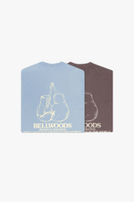 2 Pack Bellwoods Boxing Tees - Maya Blue & Vintage Brown