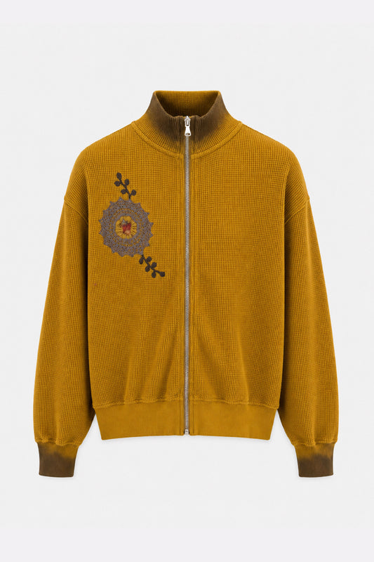 Waffle Zip Up Track Jacket x Bentgable Yellow 3 OF 13 - L