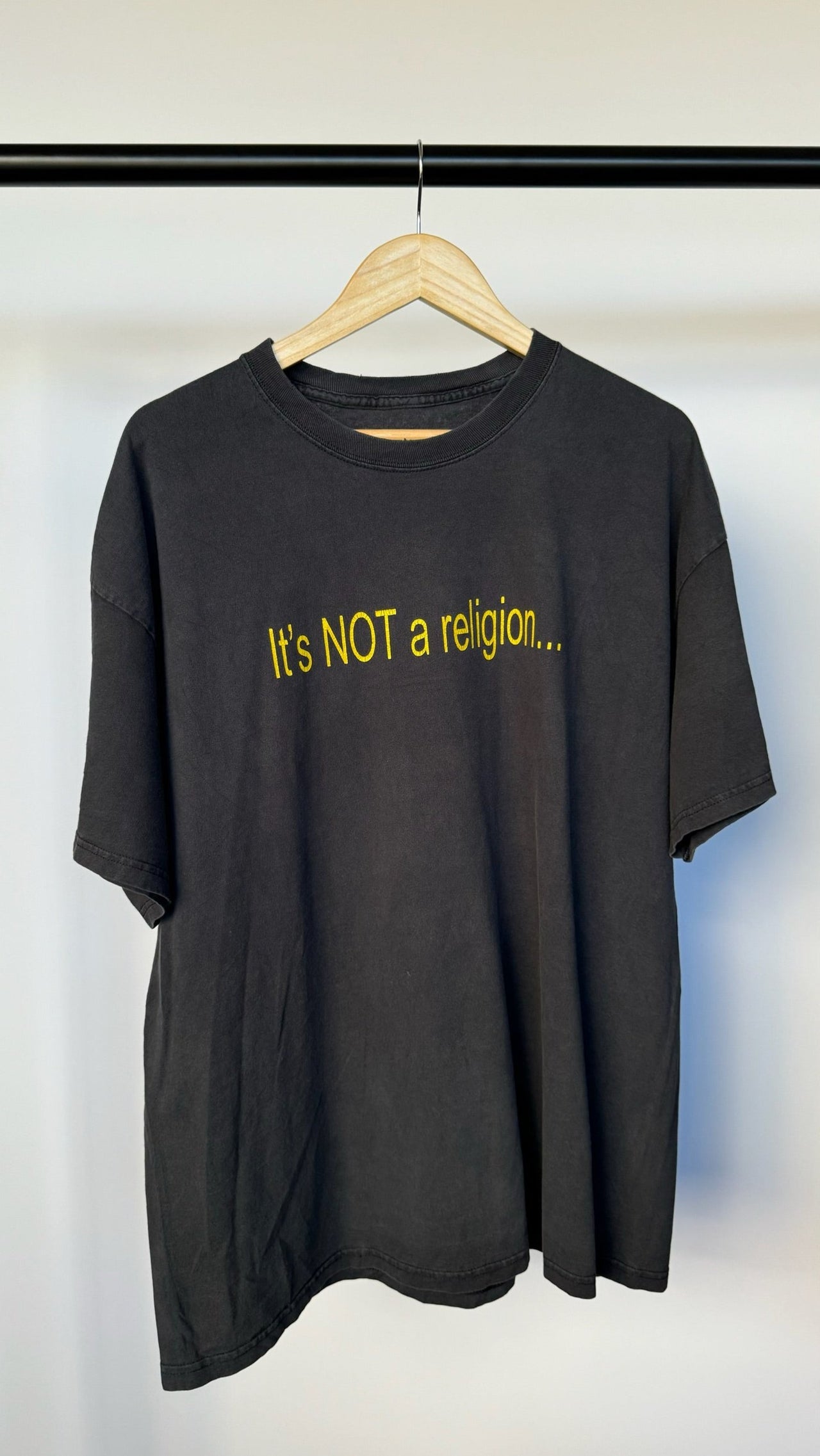 Not A Religion Tee - Black - XL