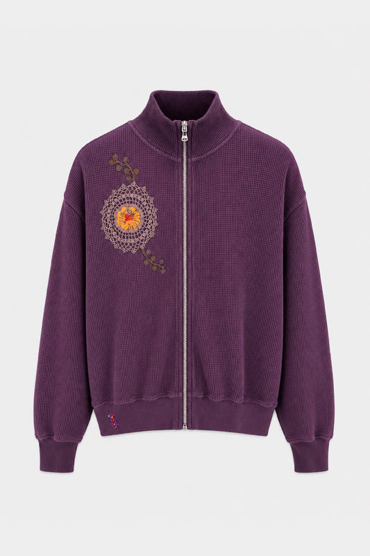 Waffle Zip Up Track Jacket x Bentgable Purple 5 OF 13 - L