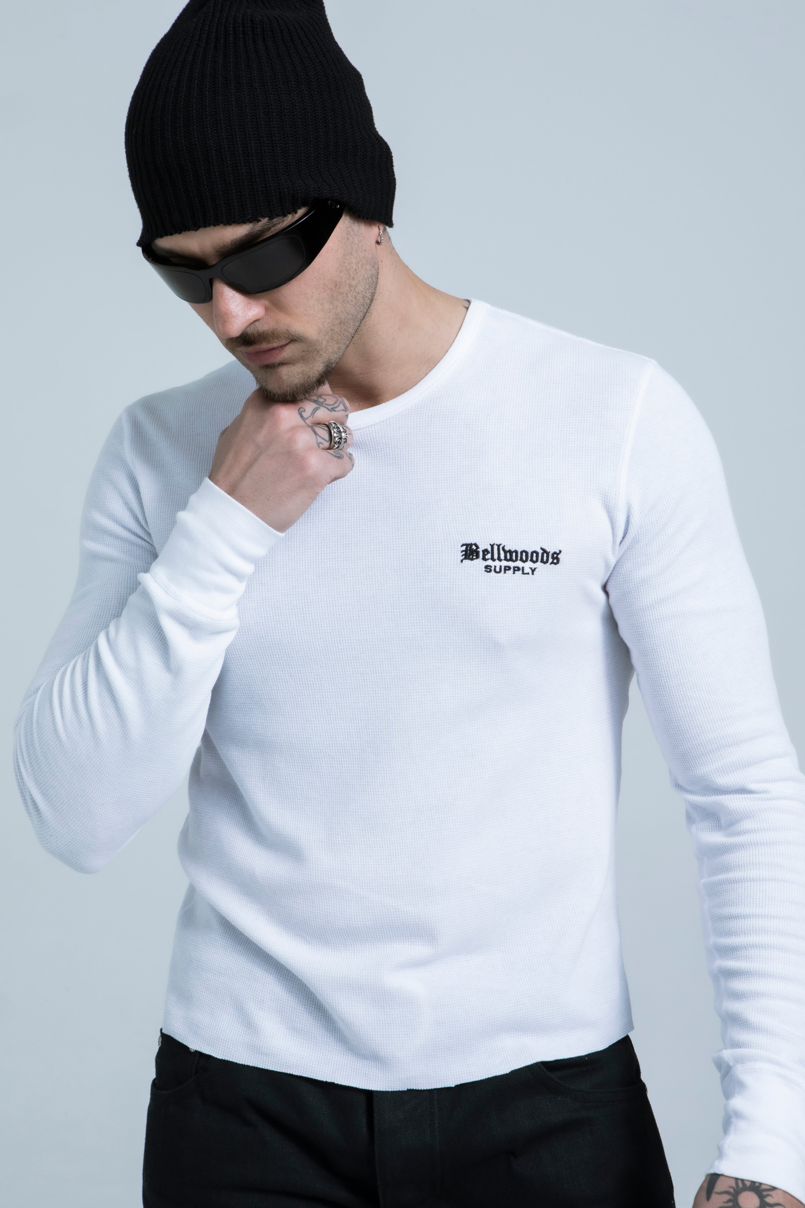 トップス heve Trinity Sleeve BL white Shop Long Sleeve Tees – TRINITY