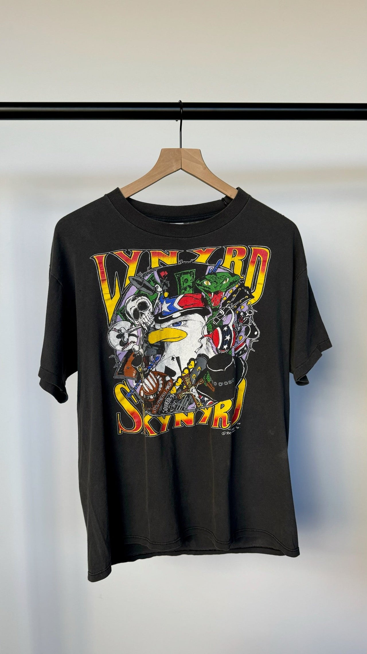 Lynard Skynyrd Tee - Black - Large