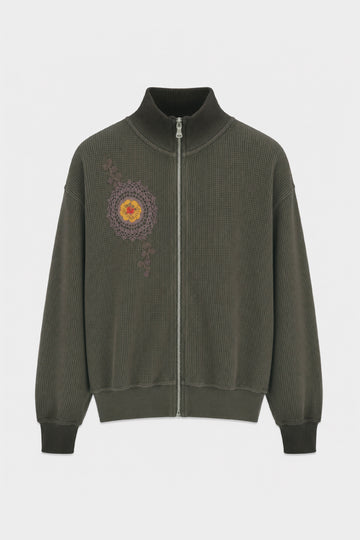 Waffle Zip Up Track Jacket x Bentgable Brown 7 OF 13 - L