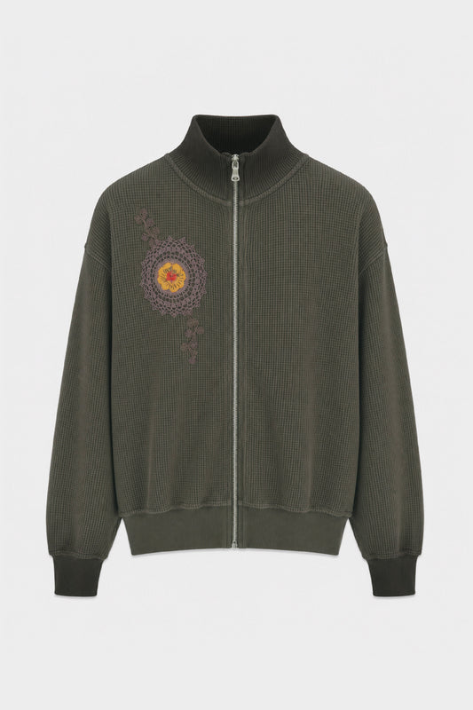Waffle Zip Up Track Jacket x Bentgable Brown 7 OF 13 - L
