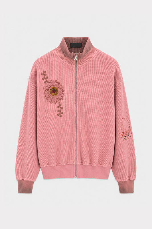 Waffle Zip Up Track Jacket x Bentgable Pink 9 OF 13 - L