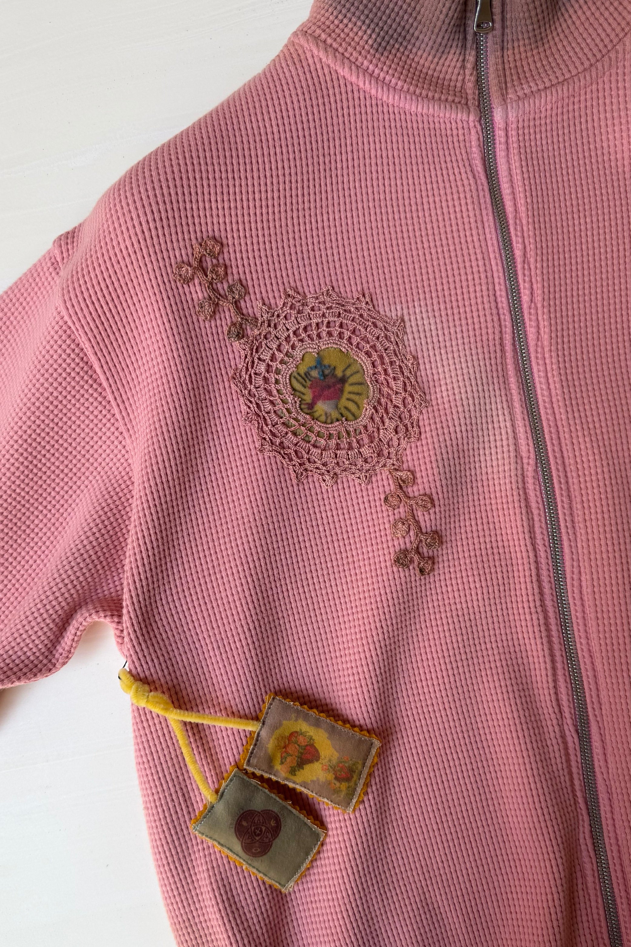 Waffle Zip Up Track Jacket x Bentgable Pink 9 OF 13 - L – TRINITY