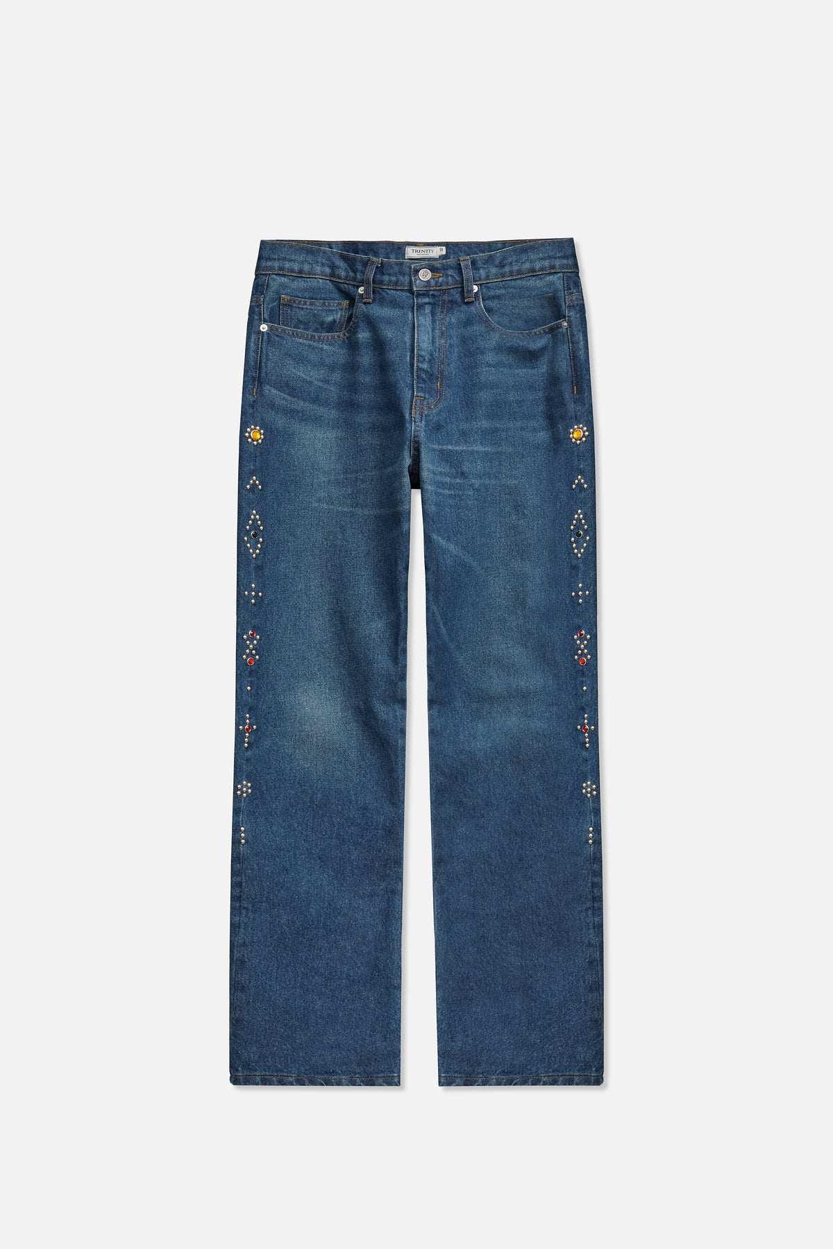Nomad Studded Denim - Indigo – TRINITY