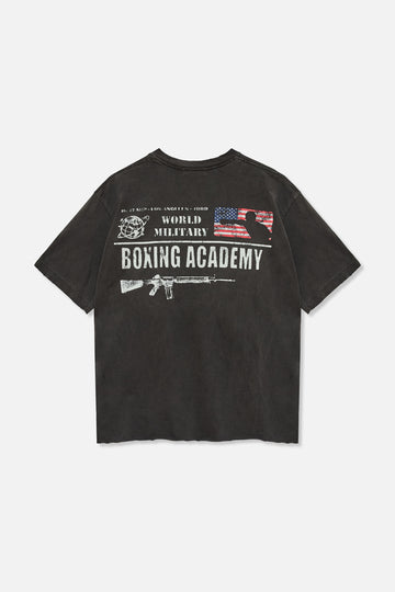 Military Boxing Tee - Vintage Black
