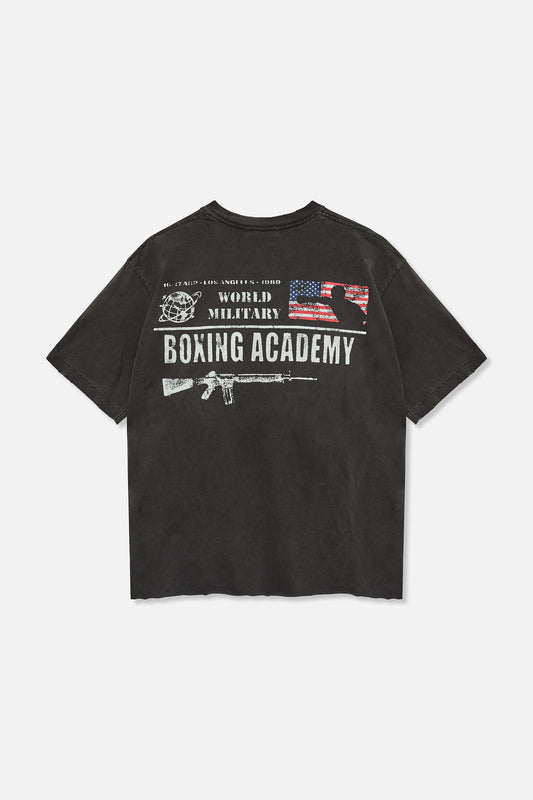 Military Boxing Tee - Vintage Black