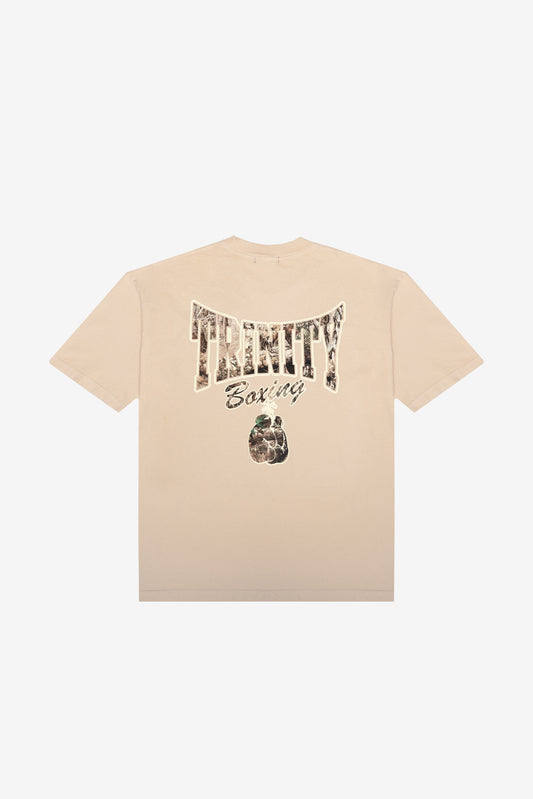 Beige Camo Tree Boxing Tee