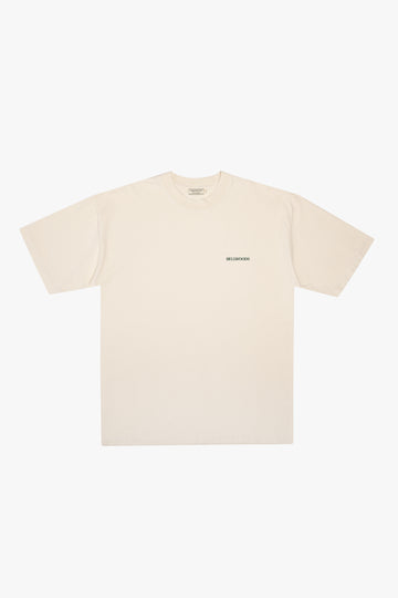 Basic Distressed Tee - Cream