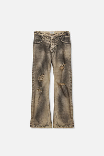 CNT Selvedge Flare Denim - Mud White