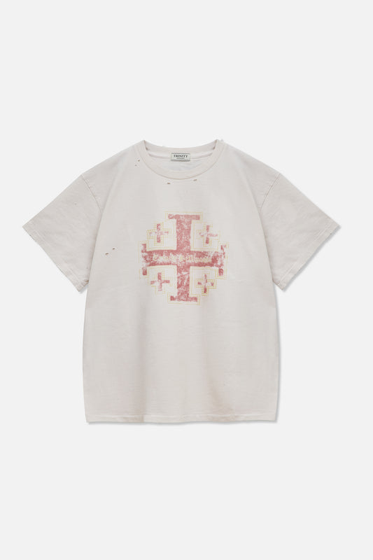 Red Cross Tee - White