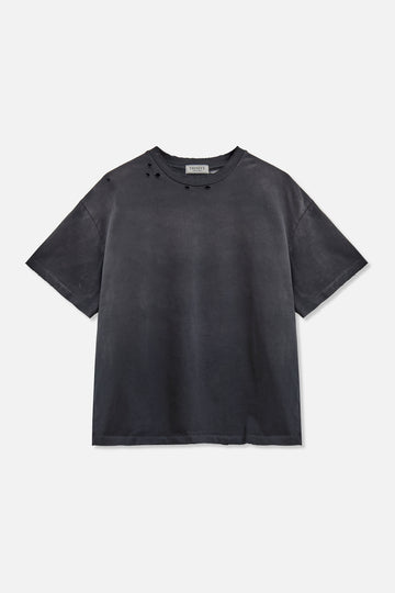 Heavyweight Monster Distressed Tee - Diamond Black