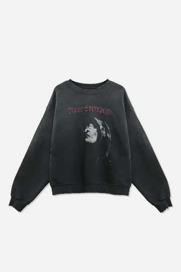 Divine Corruption Crewneck - RRR Black