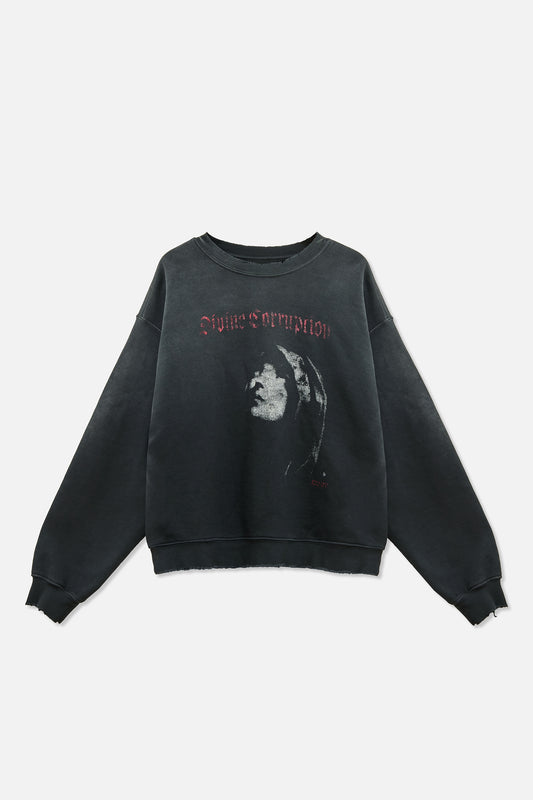 Divine Corruption Crewneck - RRR Black