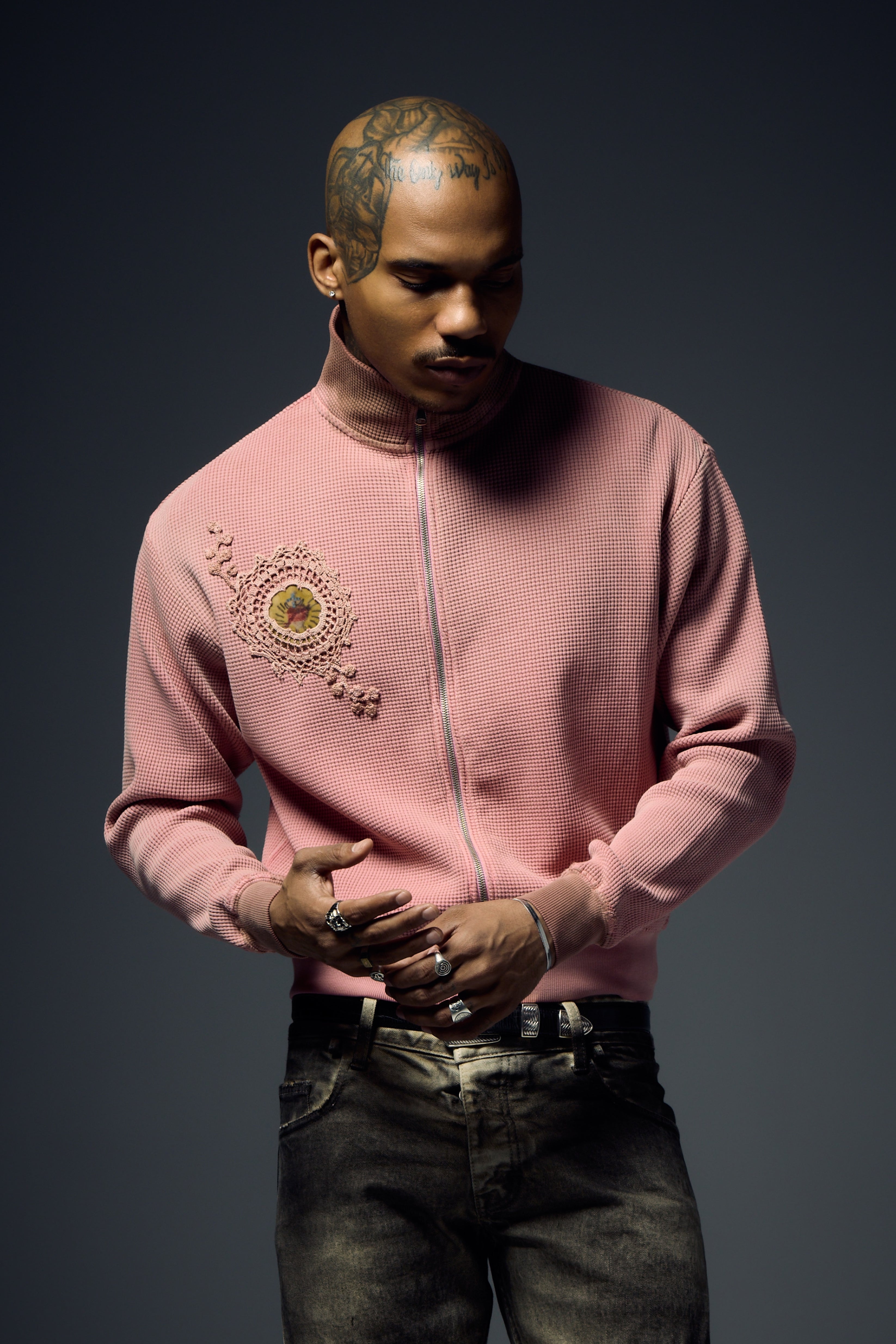 Waffle Zip Up Track Jacket x Bentgable Pink 9 OF 13 - L – TRINITY