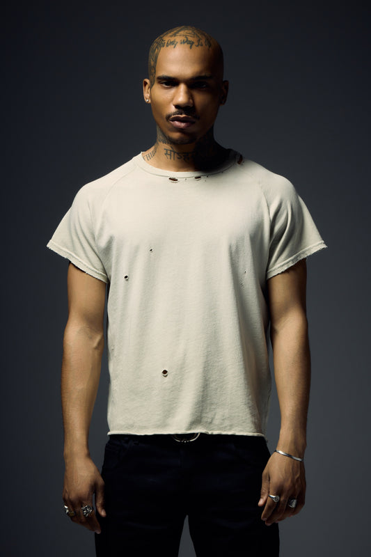Raglan Tee - Dirty White