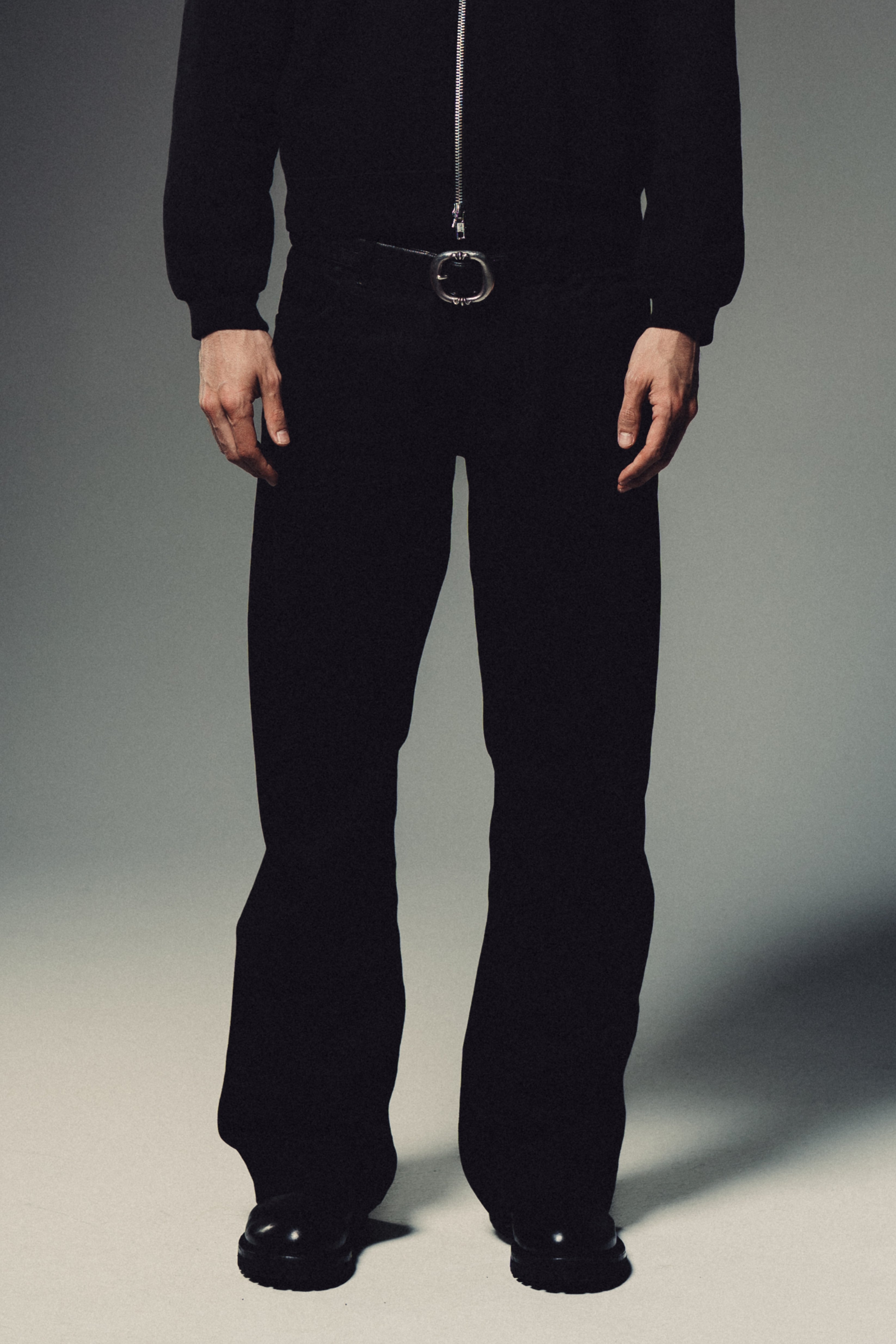 Japanese Selvedge Flare Denim - Black – TRINITY