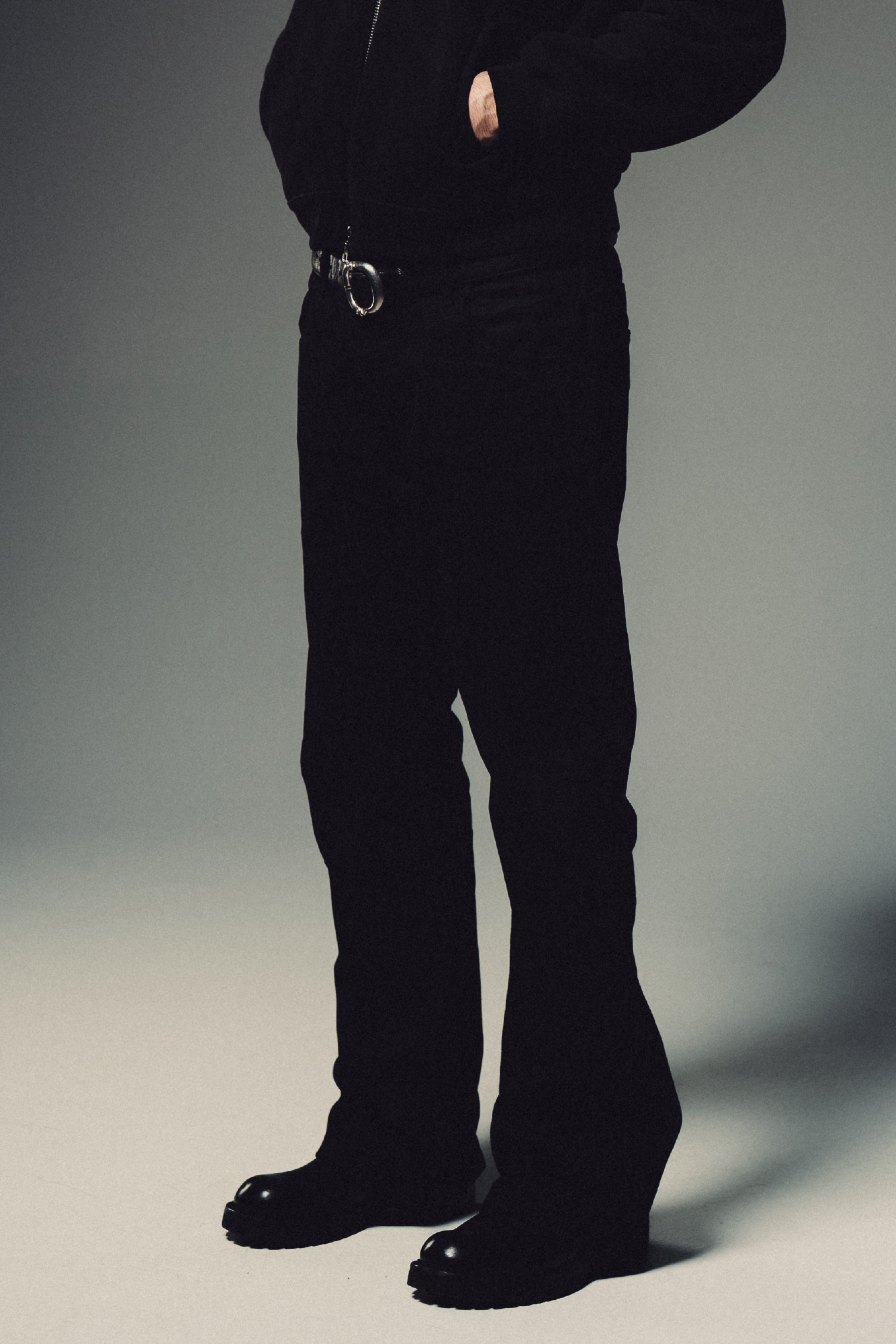 Japanese Selvedge Flare Denim - Black – TRINITY