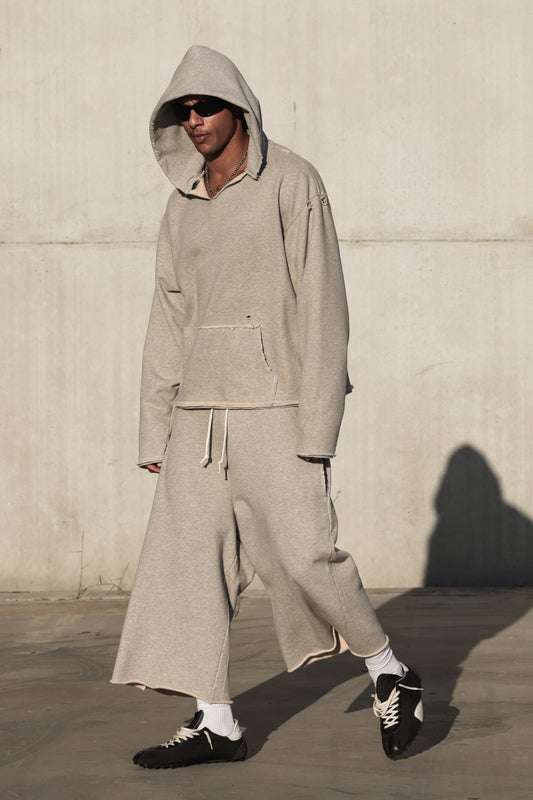 Fragment Hoodie - Heather Grey