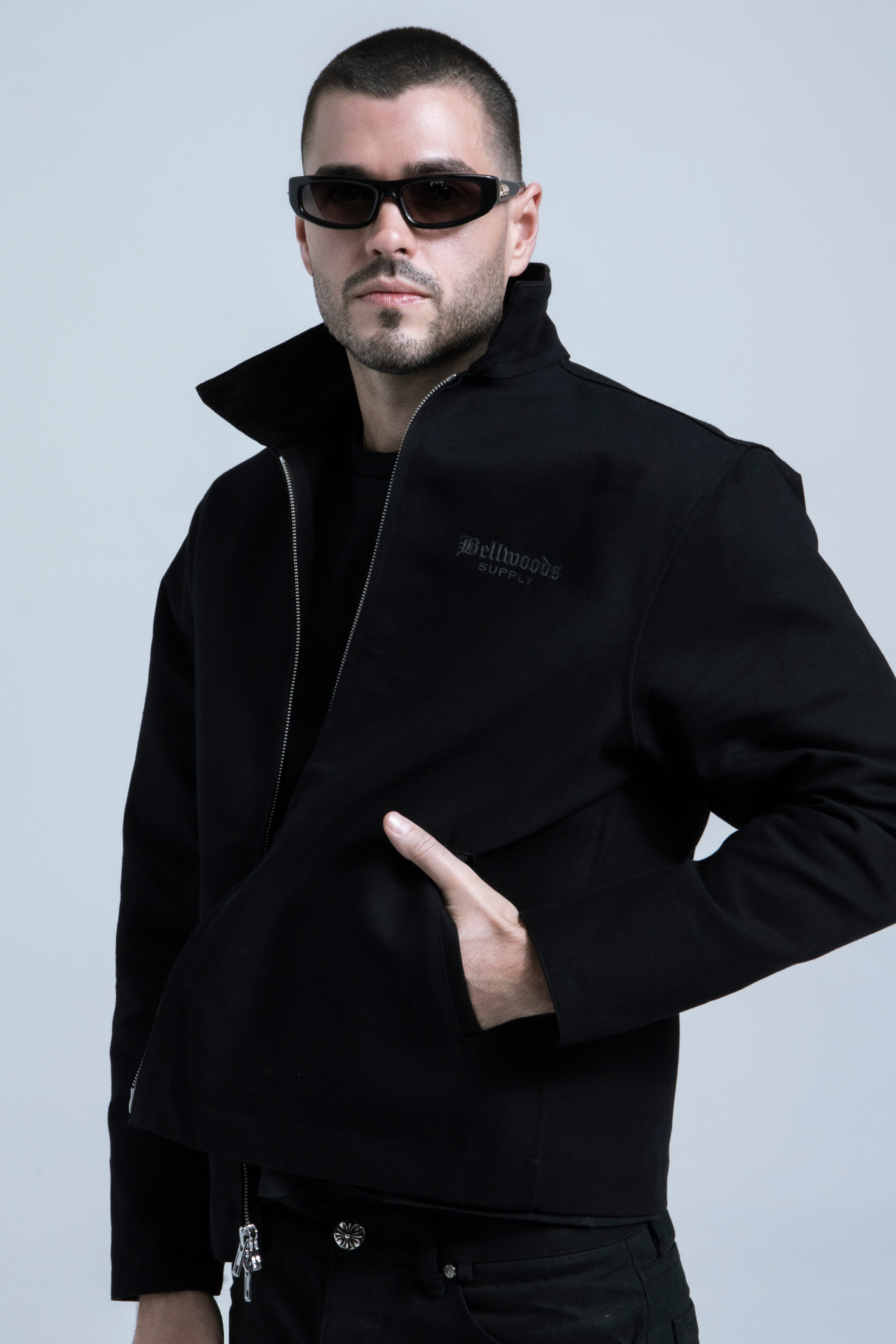 Canvas Work Jacket - Black – TRINITY