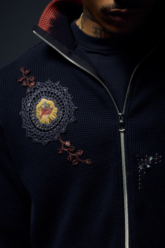 Waffle Zip Up Track Jacket x Bentgable Black 11 OF 13 - M