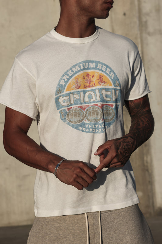 Beer Tee - Vintage White