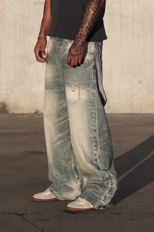Telli Baggy Denim - Light Wash