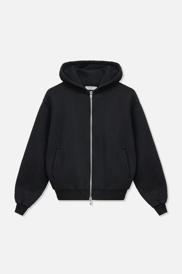 Halo Zip Hoodie - Black