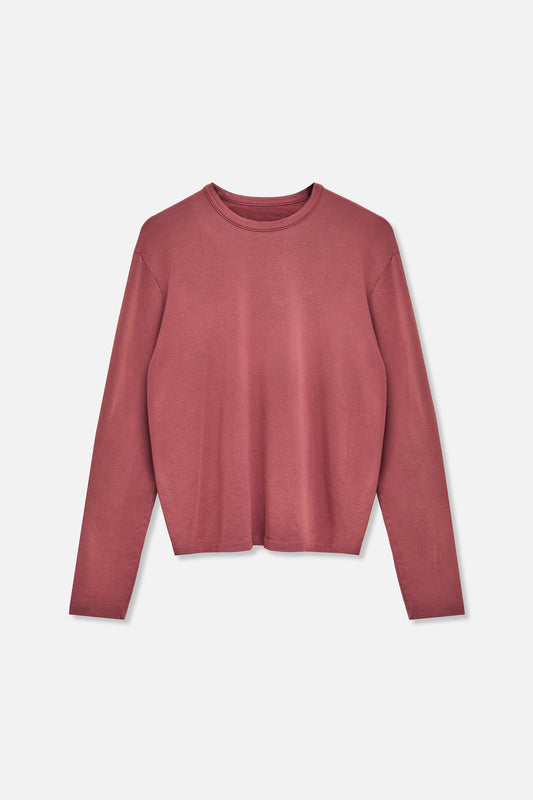 Soft Top Longsleeve - Brick Red