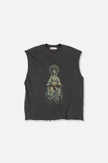 Mary Sleeveless Tee - Vintage Black