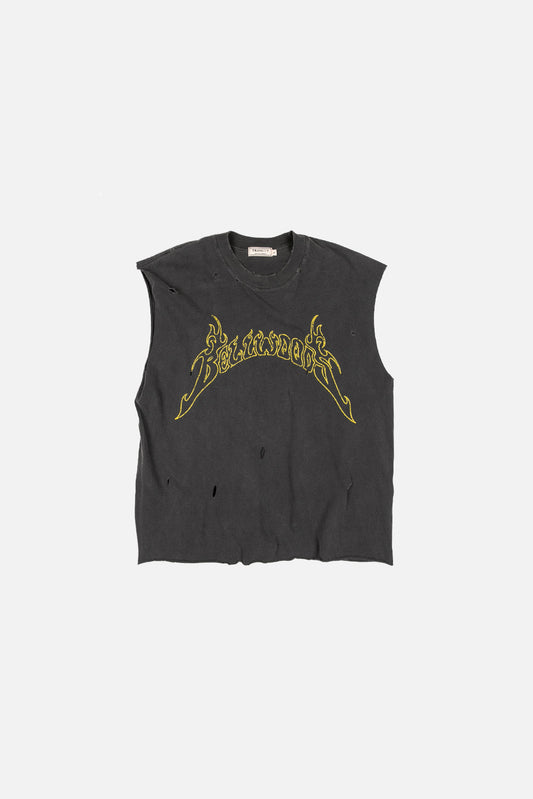 Bellwoods 00 Sleeveless Cropped Tee - Vintage Black