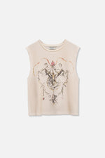 Angel Waffle Tank - Vintage White