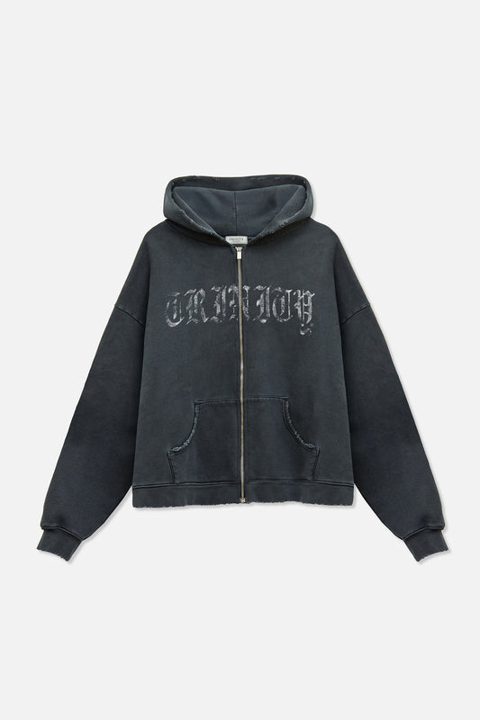 Tyson Zip Hoodie - Vintage Black