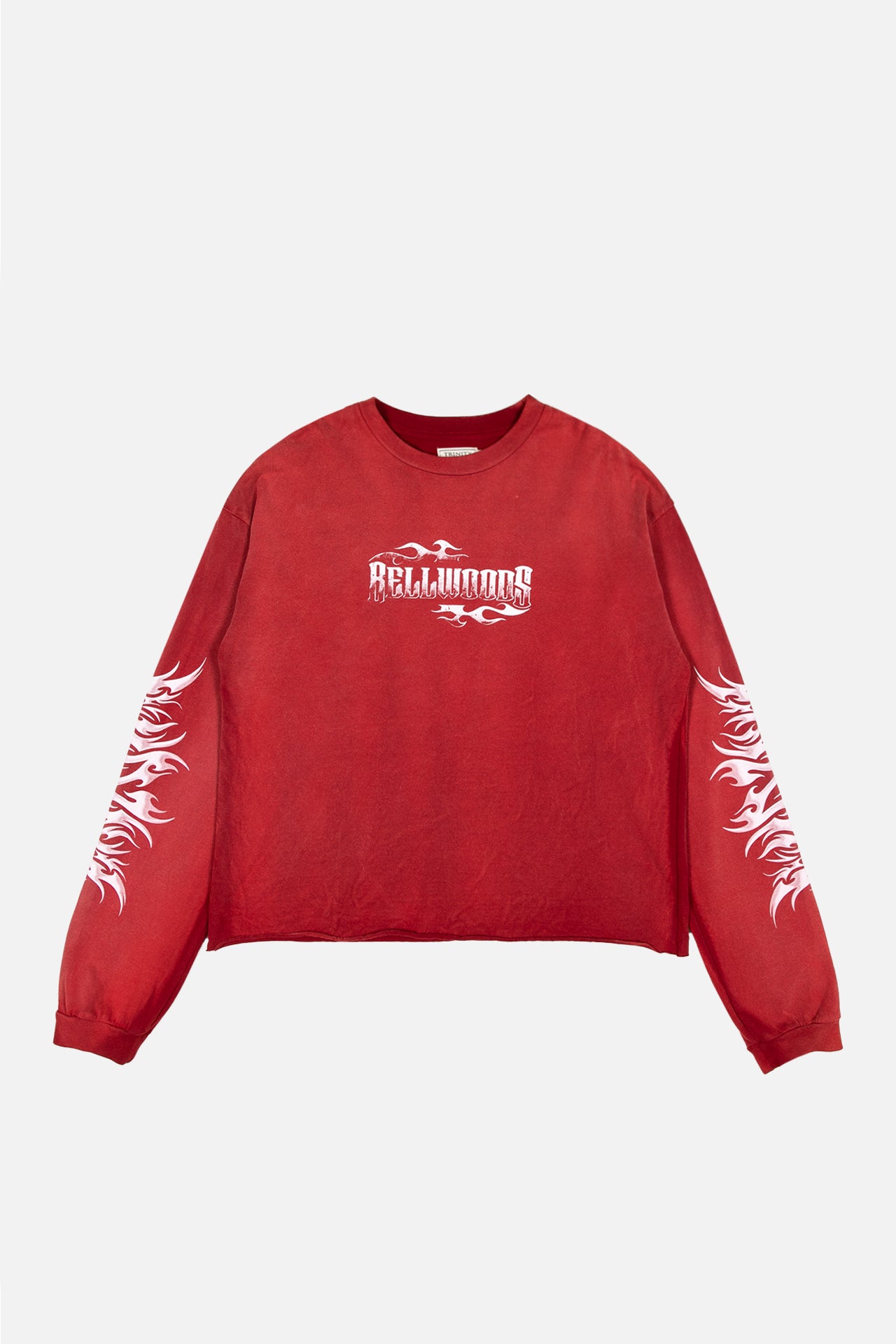 Pyro Cropped Long Sleeve - Red