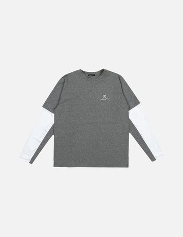 Cross Over Tee - Grey