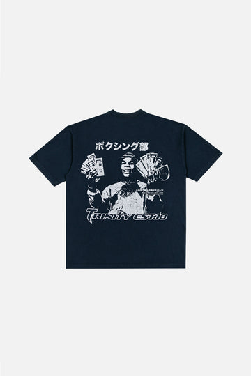 Distressed Tyson Tee - Navy