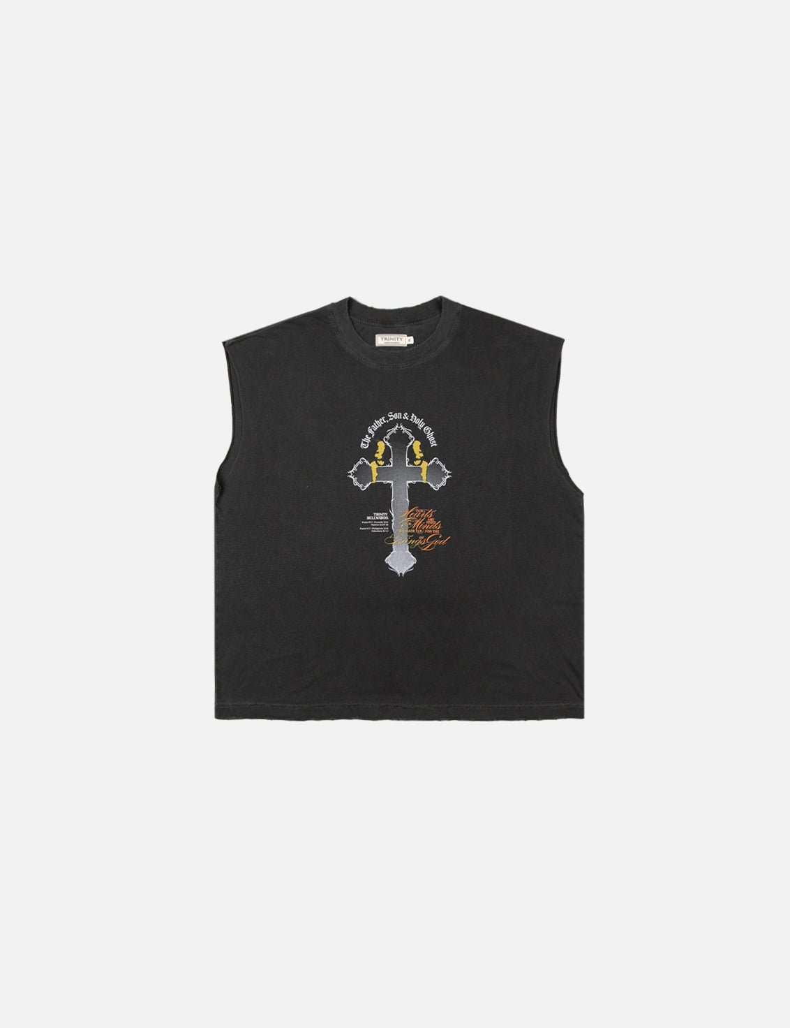 Holy Ghost Sleeveless Tee - Vintage Black